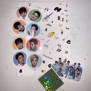 EXO LIMITED EDITION NOTEBOOK + STICKERS
